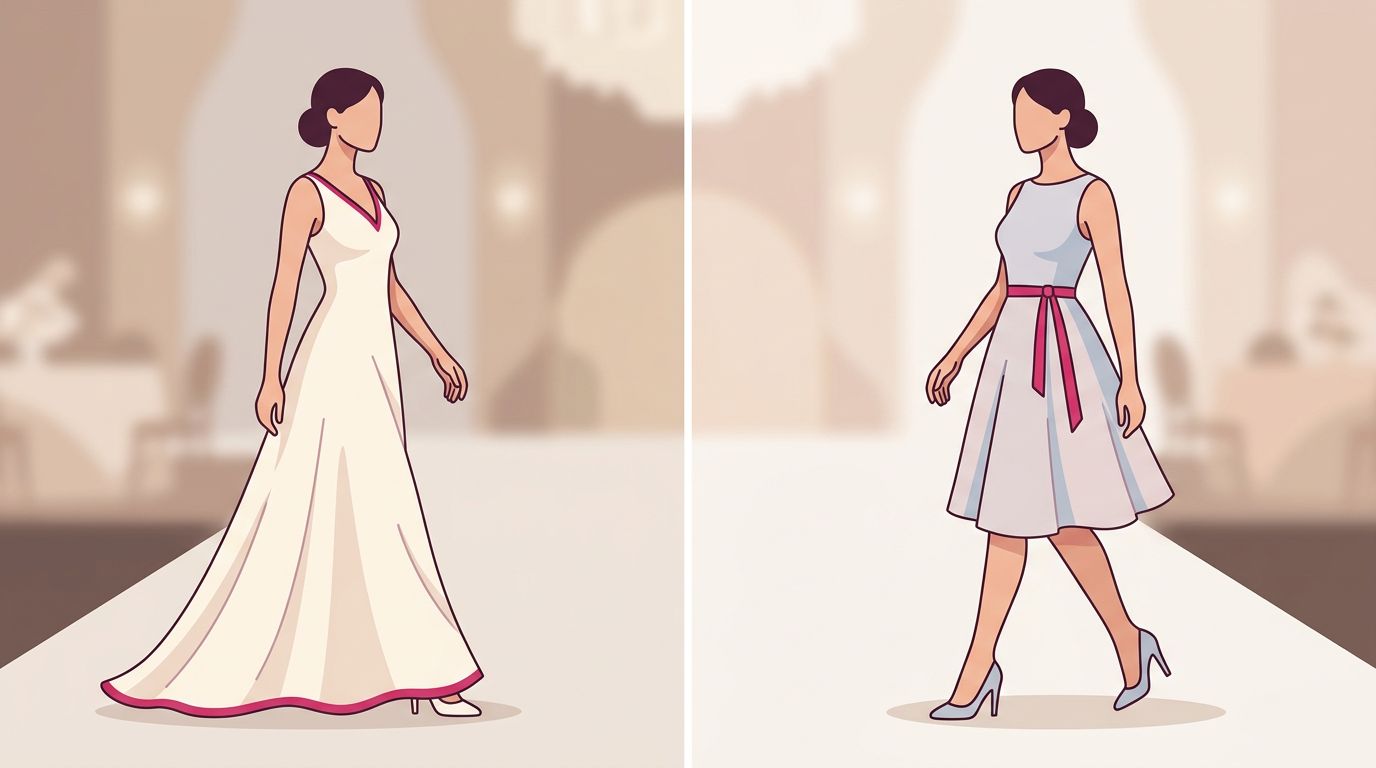 Abito lungo o corto per una cerimonia elegante: come scegliere