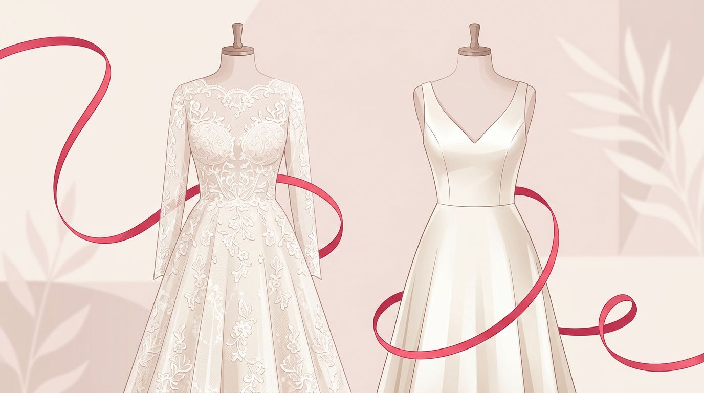 Abito da sposa in pizzo o liscio: come scegliere