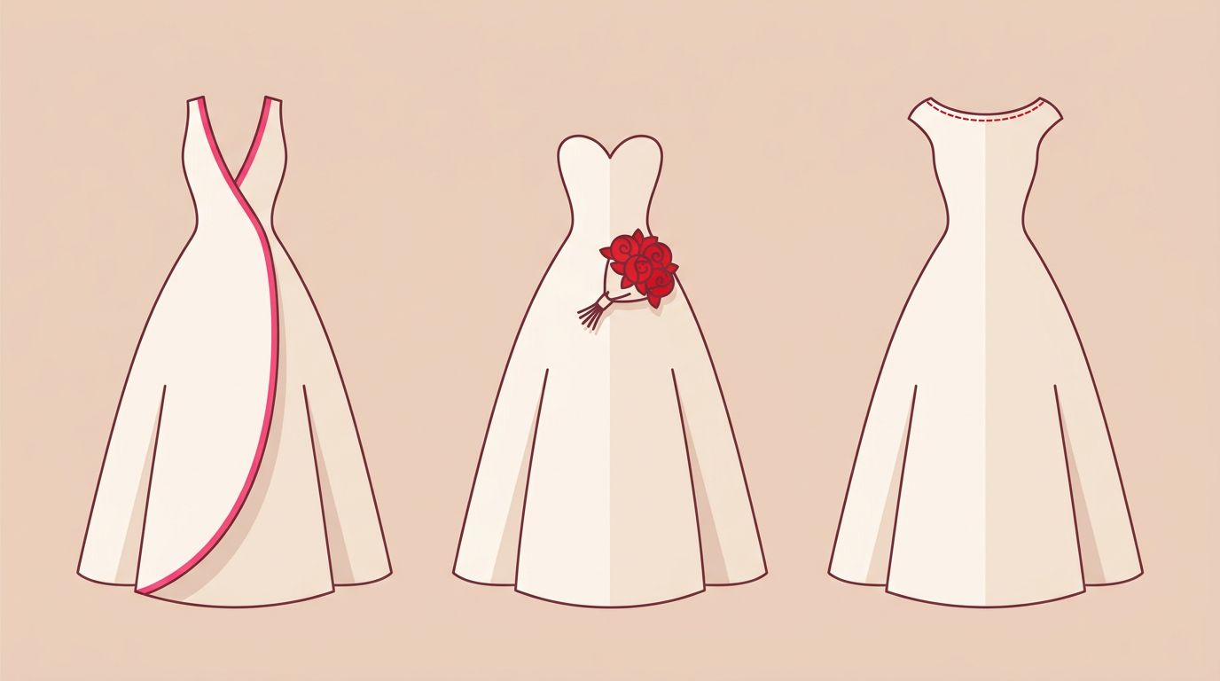 Come scegliere la scollatura dell'abito da sposa