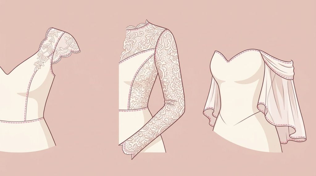 Come scegliere le maniche dell'abito da sposa