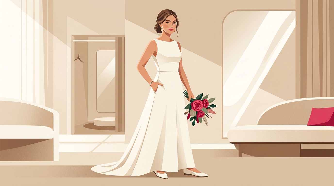 Abito da sposa con tasche: pro e contro da conoscere