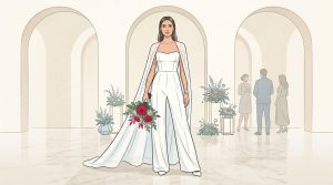 Tuta da sposa: modelli per rito civile e ricevimento