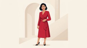 Vestito a portafoglio cerimonia: a chi sta bene